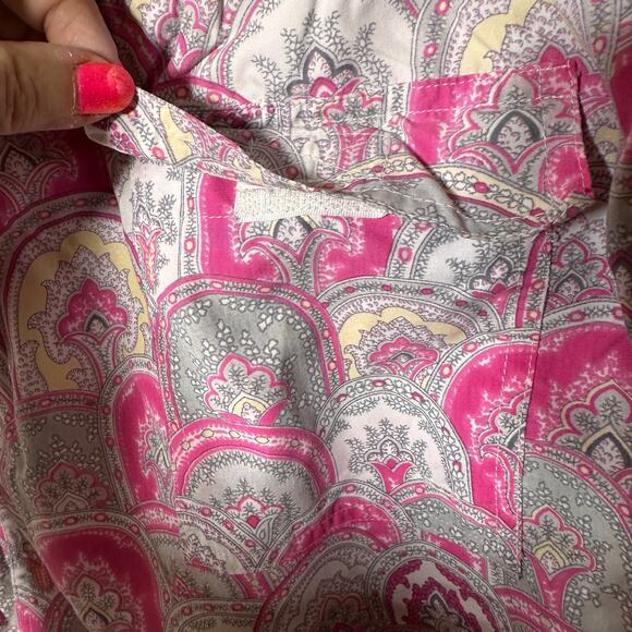 J. McLaughlin Swim Trunks Board Shorts Lined Pink Gray Mens size LARGE - Picture 3 of 9